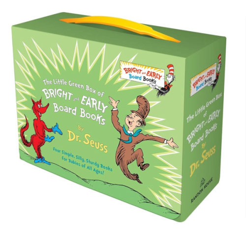 Little Green Boxed Set of Bright and Early Board Books: Fox in Socks; Mr. Brown Can Moo! Can You?; There's a Wocket in My Pocket!; Dr. Seuss's ABC