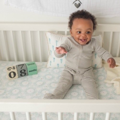 Stokke Sleepi Fitted Sheet by Pehr, Pebble Stripes