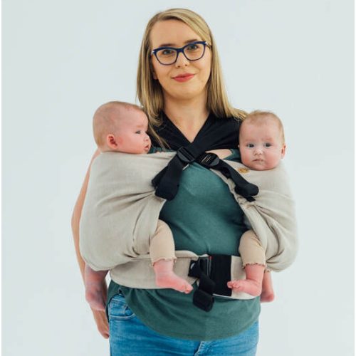 LennyTwin Carrier, Standard Size, broken-twill weave 100% cotton - PEANUT BUTTER