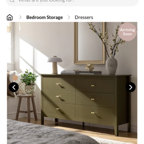 Oakham 6-Drawer Dresser, Olive Grove