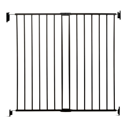 Regalo Top-of-Stairs Baby Gate, Black