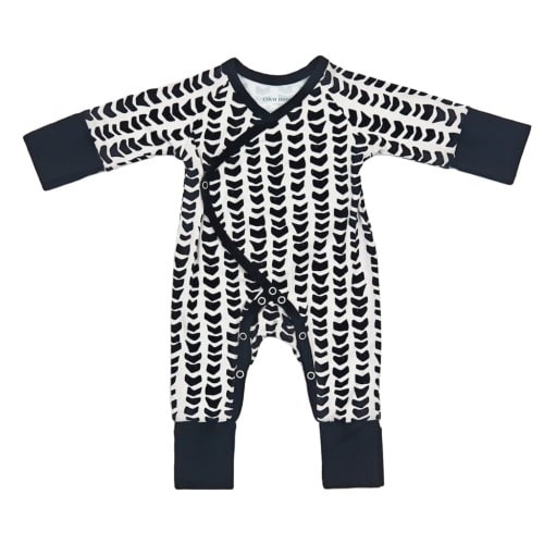 Shell-ish Bamboo Newborn Coverall