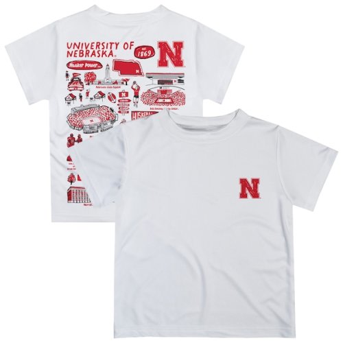 Nebraska Huskers Vive La Fete Toddler Impressions Artwork T-Shirt - White