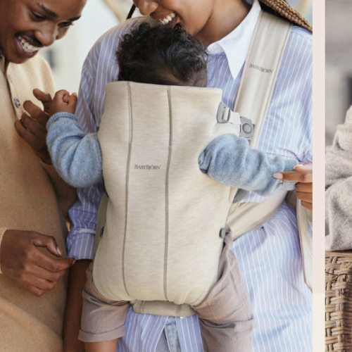 BabyBjörn Baby Carrier Mini in light beige