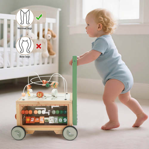 Joyreal Baby Walker - Montessori Push Toy with Non-Slip Wheels