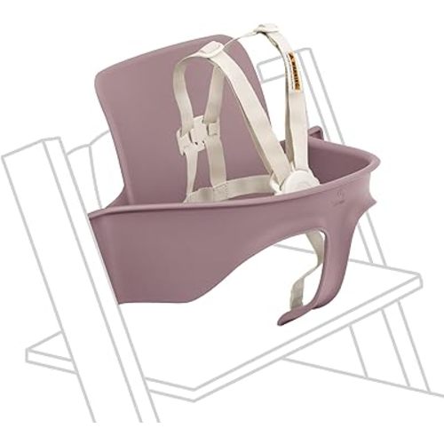 Stokke Tripp Trapp Baby Set 2, Heather Mauve - Ages 6-36 Months - Convert The Tripp Trapp Chair into a Comfortable High Chair - Includes Stokke Harness 2