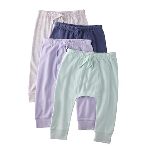 Butterblu Baby Jordan 4-Pack Jogger Pants 100% Organic Cotton Bottoms for Boys & Girls