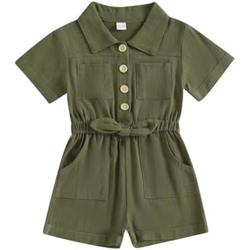 Ledy Champswiin Summer Toddler Girl Jumpsuit Shorts Little Girl Overalls Clothes Baby Jean Romper Jumpsuit One Piece Outfit