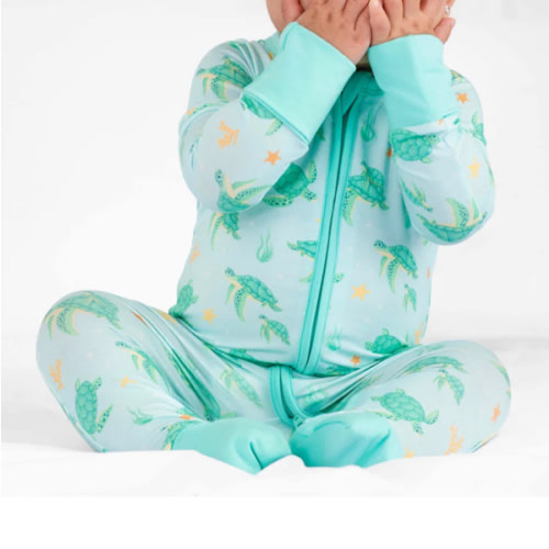 Dreamy Turtle Zip Romper