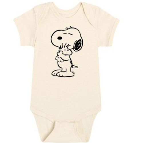 Boys' Peanuts Snoopy Loves Woodstock Baby Graphic One Piece - Natural - 18 Months