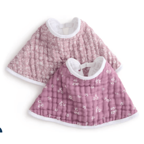 aden + anais Organic Cotton Muslin Oversized Burpy Bib in Heritage Floral