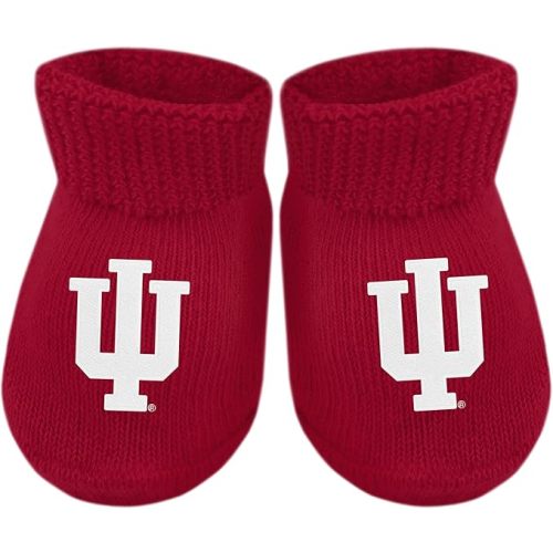 Creative Knitwear College Baby Bootie Sock - Team Logo, Multiple Colors, for Boys & Girls (Newborn - 6 Months)