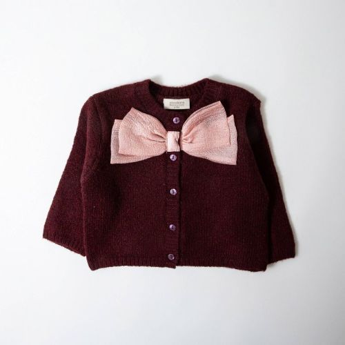Picolette by Olivia Culpo Baby Girls' bow Cardigan Sweater - Pink 0-3M