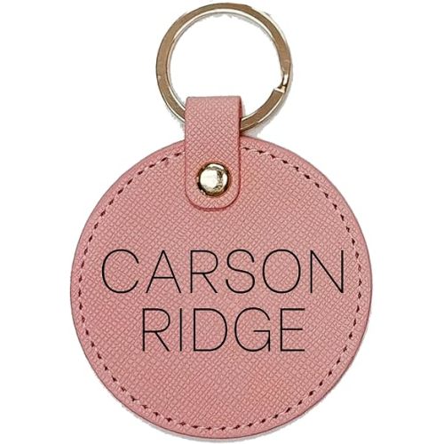 Personalized Tags, Diaper Bag Keychain, Booksack Tag, Backpack Label, Leather Keychain, Personalized Name for Bags, Luggage Tag, Engraved (Coral, Both Names Print)