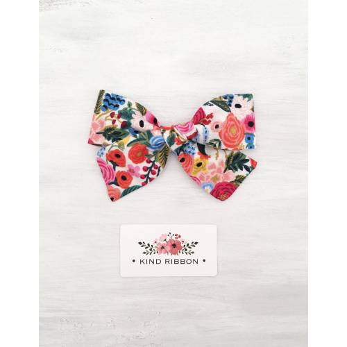 Floral Hair Bow • Scrunchie • Knot Headband • Mini Me Hair Accessories