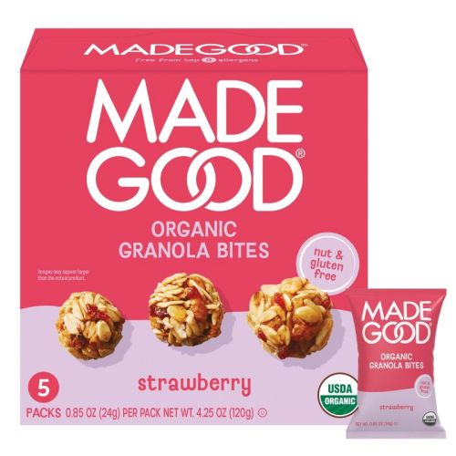 MadeGood Strawberry Organic Granola Bites - 4.25oz/5ct
