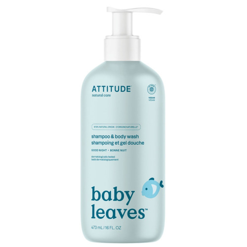 ATTITUDE Baby Leaves Shampoo and Body Wash Good Night