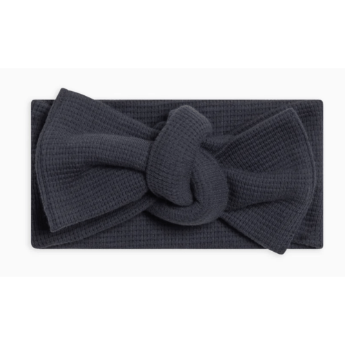 Waffle Bow Wrap - Navy