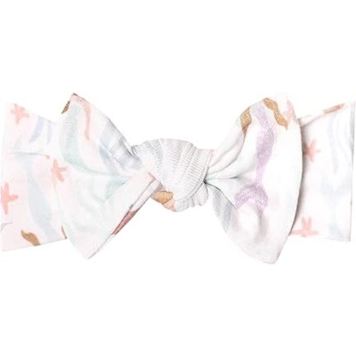 Copper Pearl Baby Bows: Stylish Headbands for Baby Girls, Premium Soft and Stretchy Baby Headbands, Perfect for Newborns, Trendy Designs - Coral