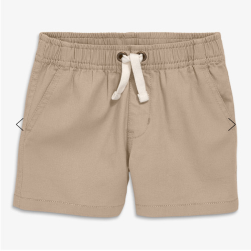 Baby stretch chino drawstring short | Primary.com