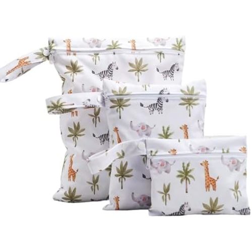 3-Piece Waterproof Wet Dry Bag Set with Zipper - Durable Travel Organizer for Swimming, Diapers, Baby, Gym & Beach Accessories