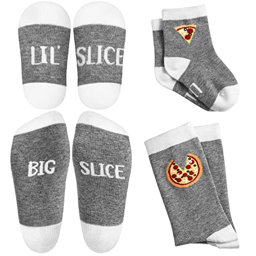 Jiuguva 4 Pairs Dad Baby Matching Socks Set Dad and Son Matching Outfits father's day First Time Father Gifts