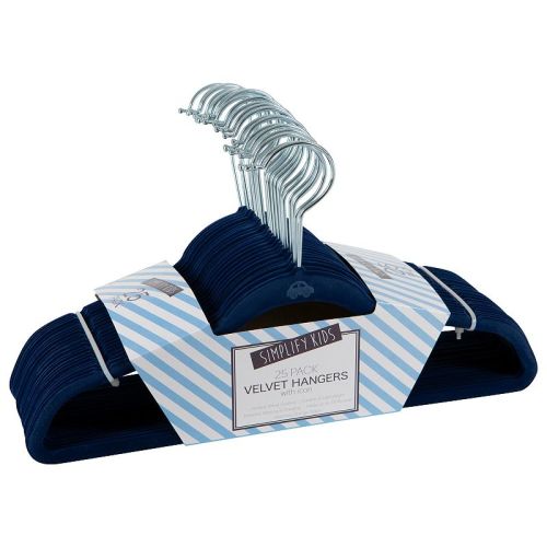 Simplify Kids 25 Pack Velvet Hangers
