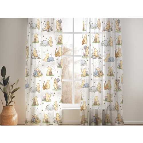 Winnie-The-Pooh Curtains Pooh Bear Nursery Decoration Winnie Window Shade Boy Nursery Curtain Girl Nursery Bear Baby Room Decor Blackout B21