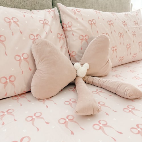 Dainty Bows Bamboo Fitted Sheet *READY TO SHIP
