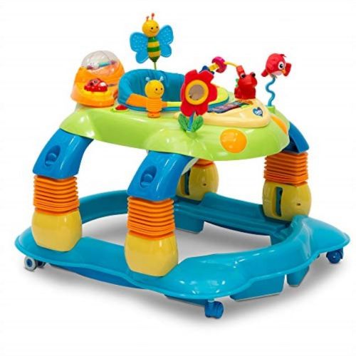 Delta Children Lil’ Play Station 4-in-1 Activity Walker, Blue