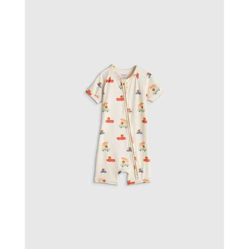 Bamboo Shortie Onesie Pajama - Baby in Ice Cream Bears