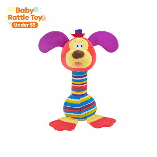 Newborn Rattle Toys for 0-6 Months, Musical Rattles Toys, Easy Grip Infant Sensory Shaker Toy, Early Educational Toys Hand Rattles for 0 3 6 9 12 Months Boys Girls, Full Month Baby Gift