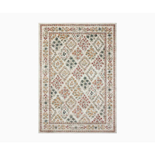 Laurel Parquet Power Loomed Rug in Cream | Rifle Paper Co.