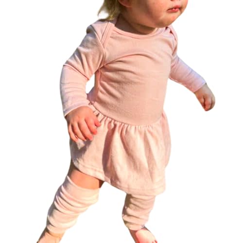 Aalizzwell Newborn Baby Girl Bodysuit Dress for Fall Winter