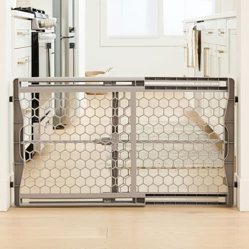 Regalo Safety 28"-42" Extra Wide Expandable Baby Gate for Doorways & Bottom of Stairs, Pressure Mounted Safety Gate for Babies, Toddlers & Pets, Tested & Safe for 30 Years, American Designed and Owned
