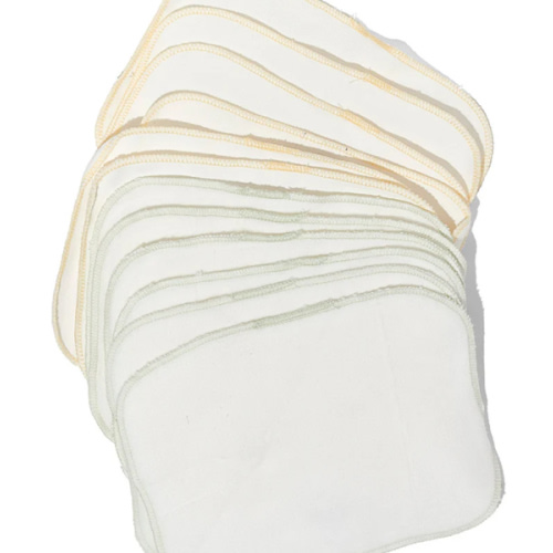 Organic Brushed Cotton Wash Cloth - Pack of 12