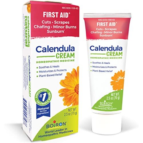 Boiron Calendula Cream for First Aid, Minor Burns, Cuts, Scrapes, Insect Bits and Sunburn - 2.5 oz