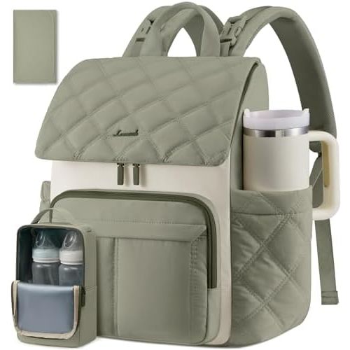 LOVEVOOK Diaper Bag Backpack With Large Capacity Cup Pocket