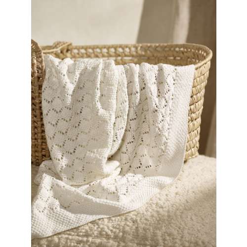 The White Company White Heirloom Blanket - Size One