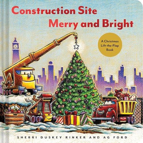 Construction Site Merry and Bright: A Christmas Lift-the-Flap Book (Goodnight Construction Site)