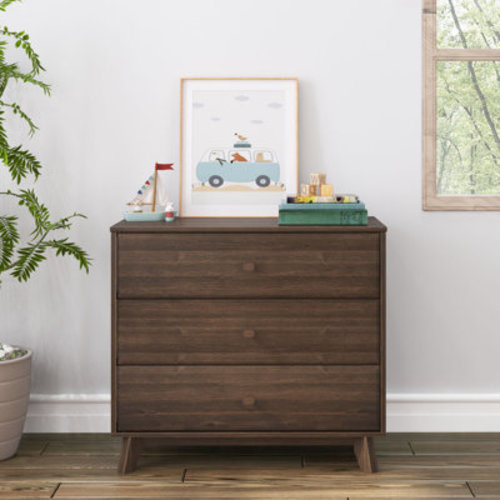 Winston Porter Adrundhati 3 Drawer Solid Wood Dresser & Reviews | Wayfair