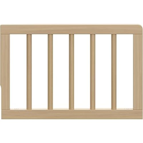 Graco Storkcraft Toddler Safety Guardrail with Dowels (Driftwood) – GREENGUARD Gold Certified, Converts Compatible Storkcraft Crib to Toddler Bed, Each Toddler Guardrail Sold Individually