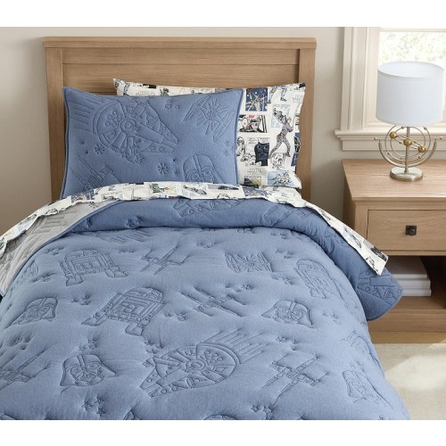 Star Wars™ Heritage Stitch Texture Quilt & Shams | Pottery Barn Kids