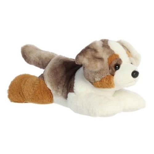 Aurora Medium Arlo Australian Shepherd Flopsie Adorable Stuffed Animal Multicolor 12"