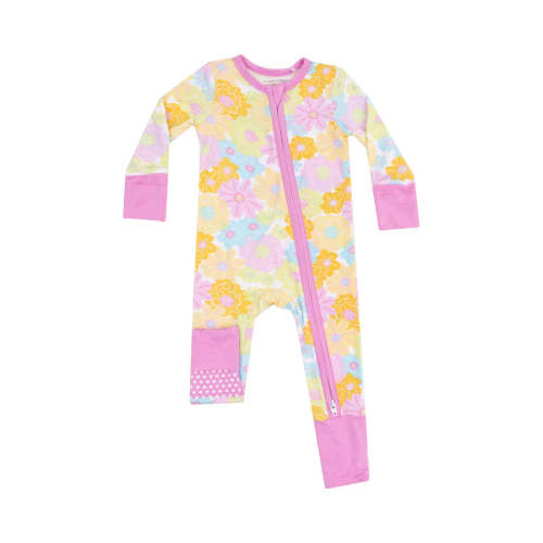 Angel Dear Girls Sunny Dahlias Bamboo Onesie – Howdy House Kids