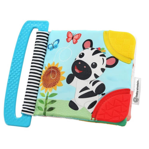 Baby Einstein Curious Explorers Teether Book Take-Along Toy, Ages Newborn +, Multicolored