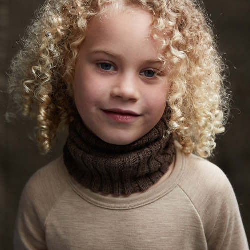 Baby & Kids Alpaca Poloneck - in Cocoa