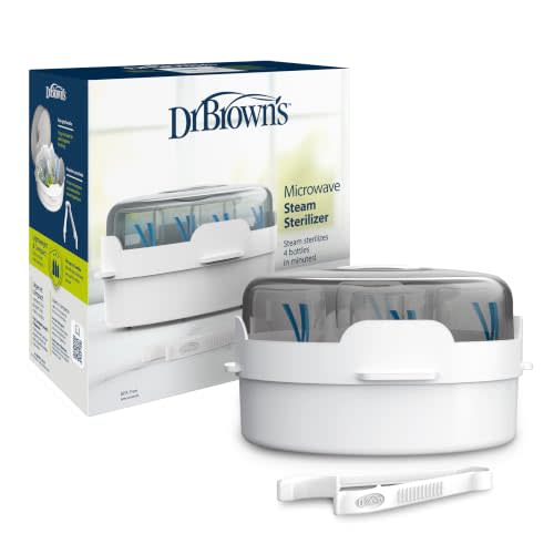 Dr. Brown's Microwave Steam Sterilizer for Baby Bottles and Essentials