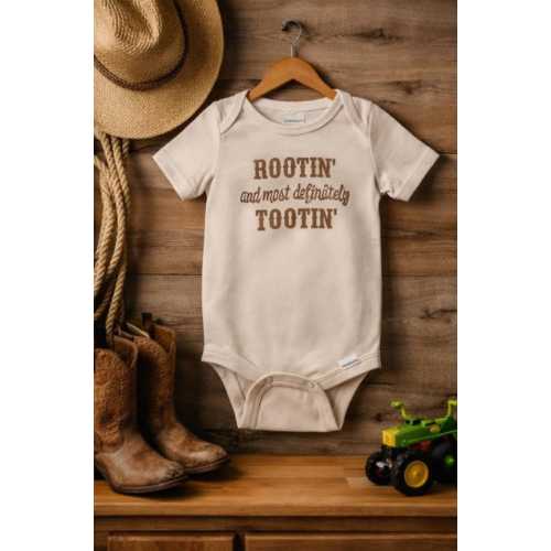 0-3 Month Baby Onesies Rootin’ and Most Definitely Tootin’ - Etsy