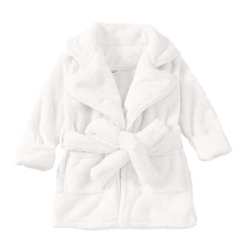 Alkepwun Unisex Newborn Clothes Plush Solid-color Shawl Collar Kimono Robe Warm Comfortable Adorable Sleepwear Baby Photoshoot Props Robe